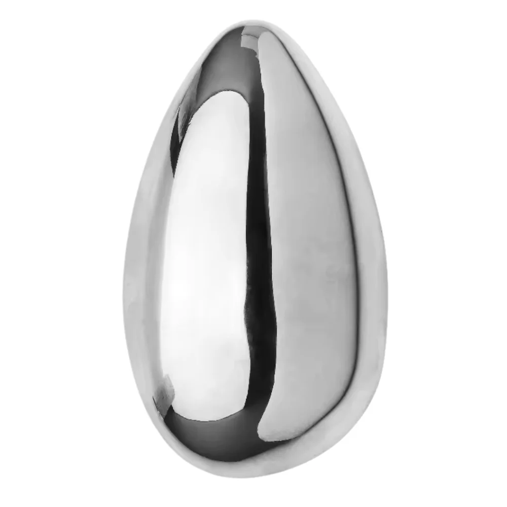 New! ZARA Silver Teardrop Brooch Minimalist Liquid Metal Sculptural Pin | NWOT